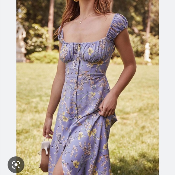 Astr Dresses & Skirts - Floral Blue Dress